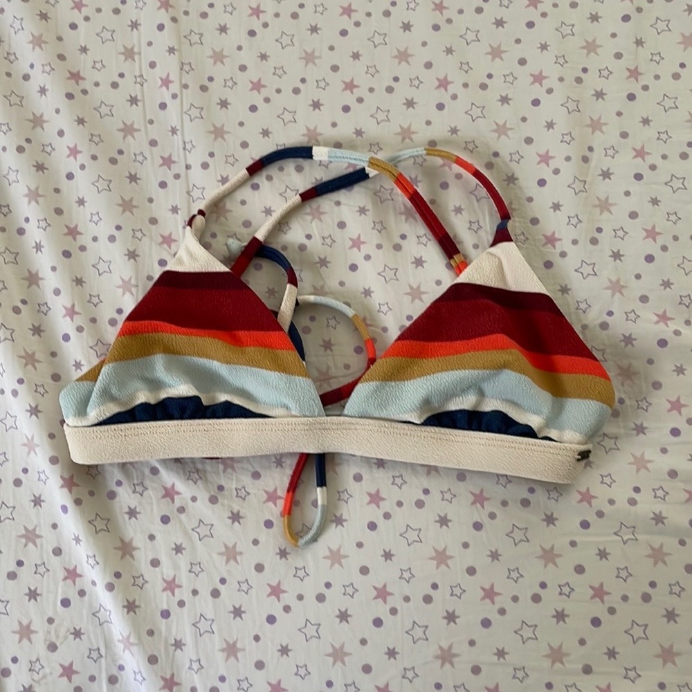 Striped ripcurl bikini top